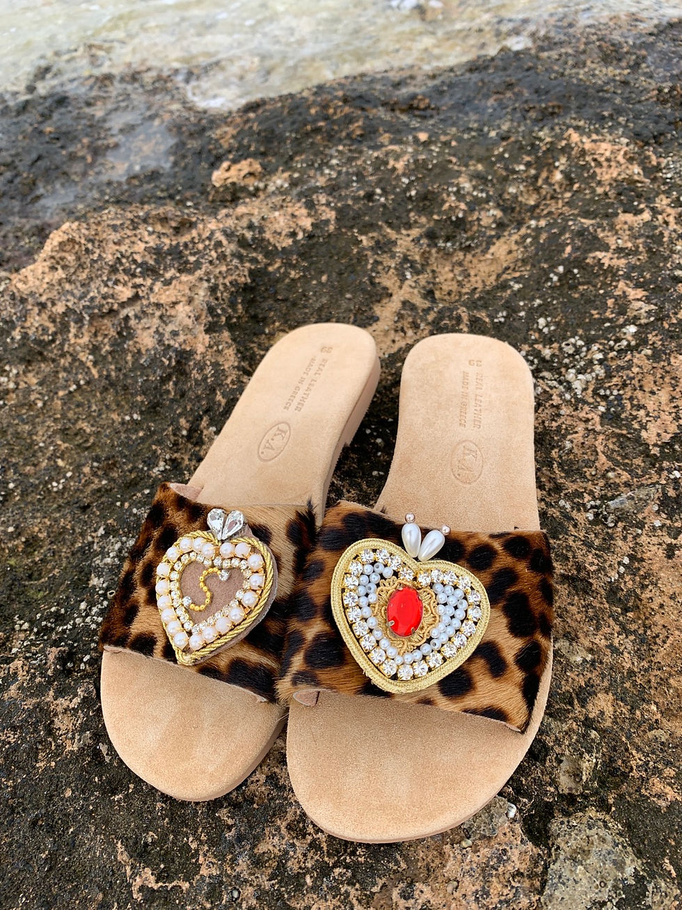 Miniatura: Suede Leather Sandals "Fou D' Amour"