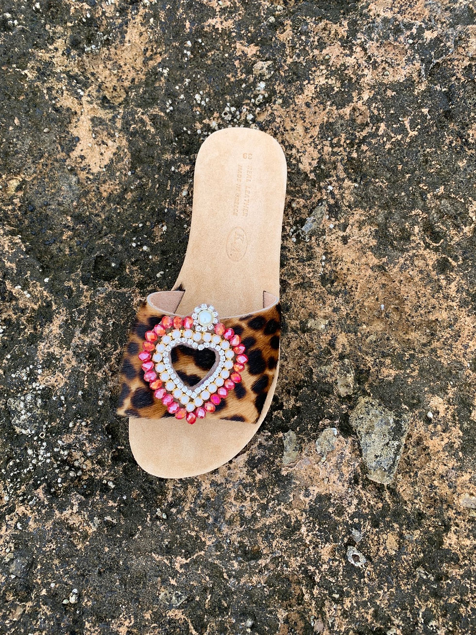 Miniatura: Suede Leather Sandals "Fou D' Amour"