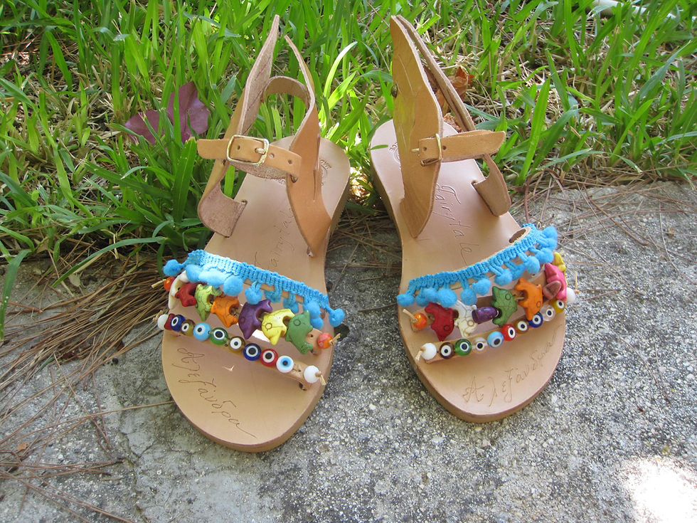 Thumbnail: Sandals for kids with wings/ Baby sandals - Summer