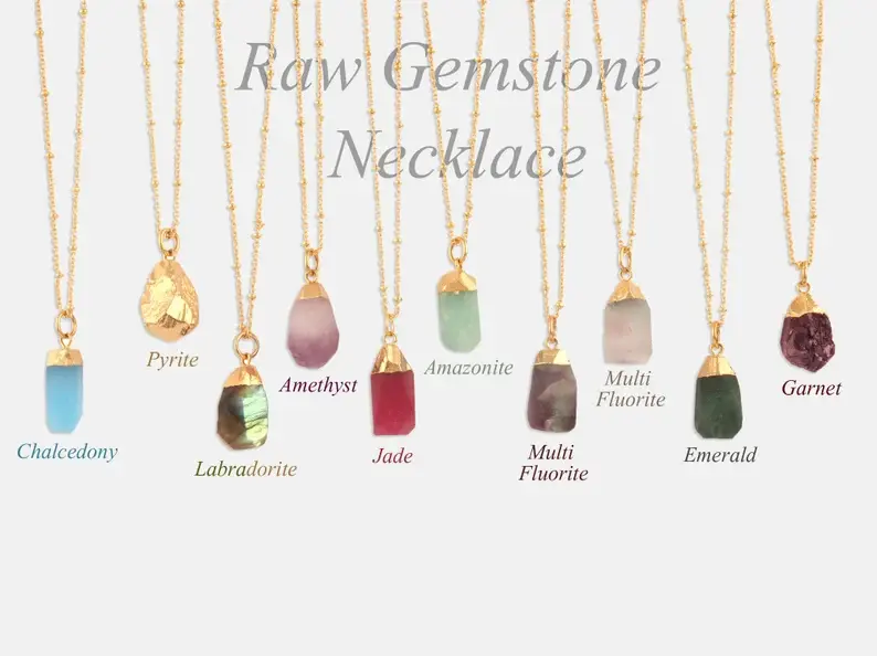 Miniatura: Drusy Birthday Stone Necklace