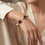 Thumbnail: Natural Rubies Cuff Bracelet - Hera