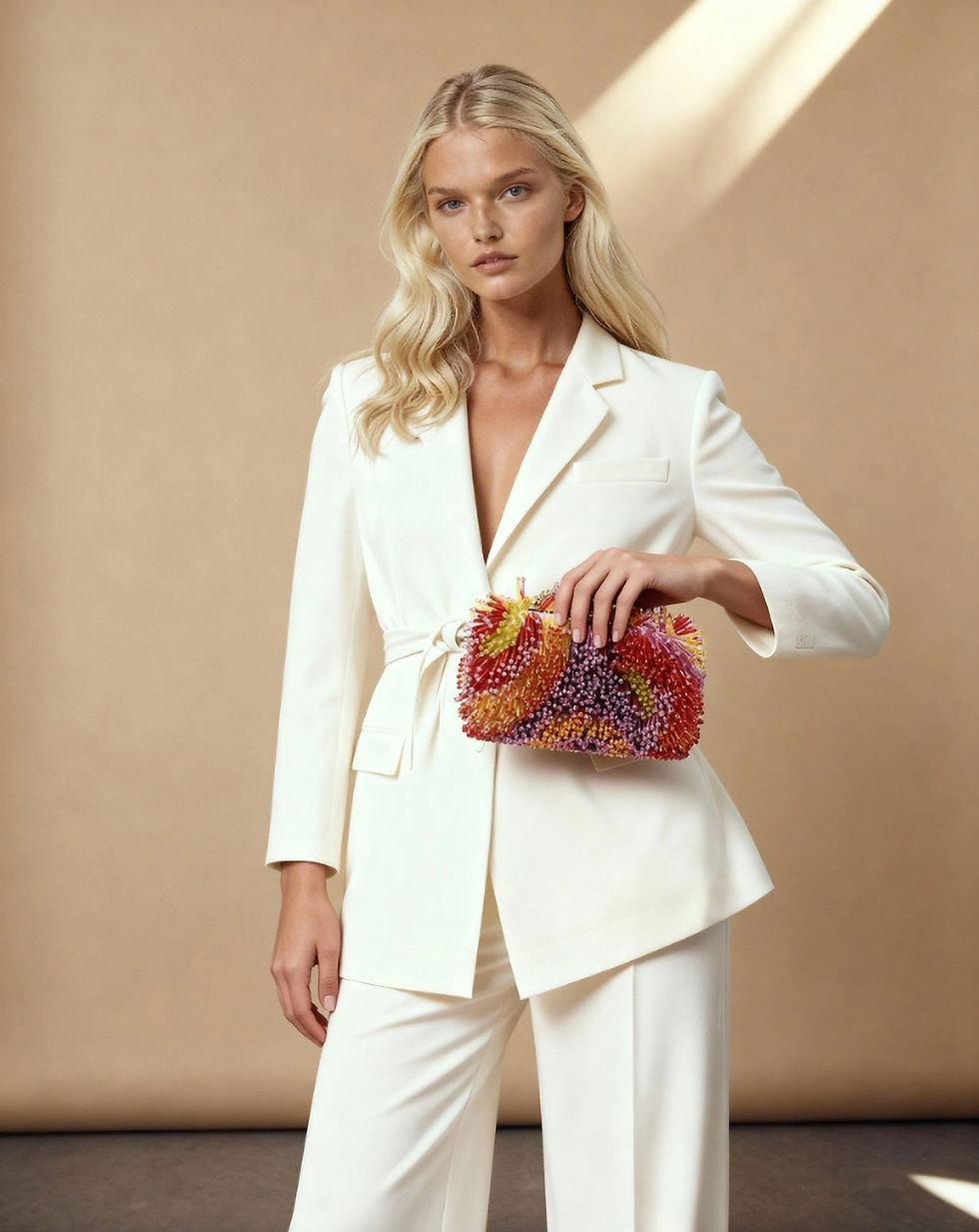 Miniatura: Melpomene - Glass Beads Embellished Clutch Bag