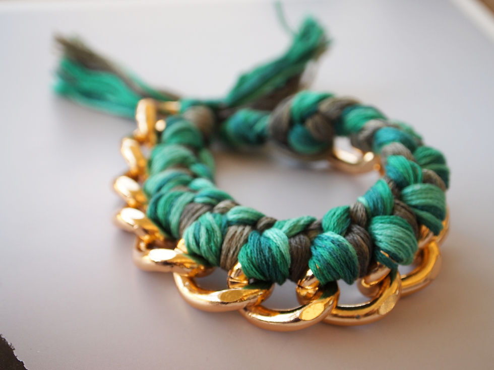 Thumbnail: Braided Chain Bracelet - "Khloris"