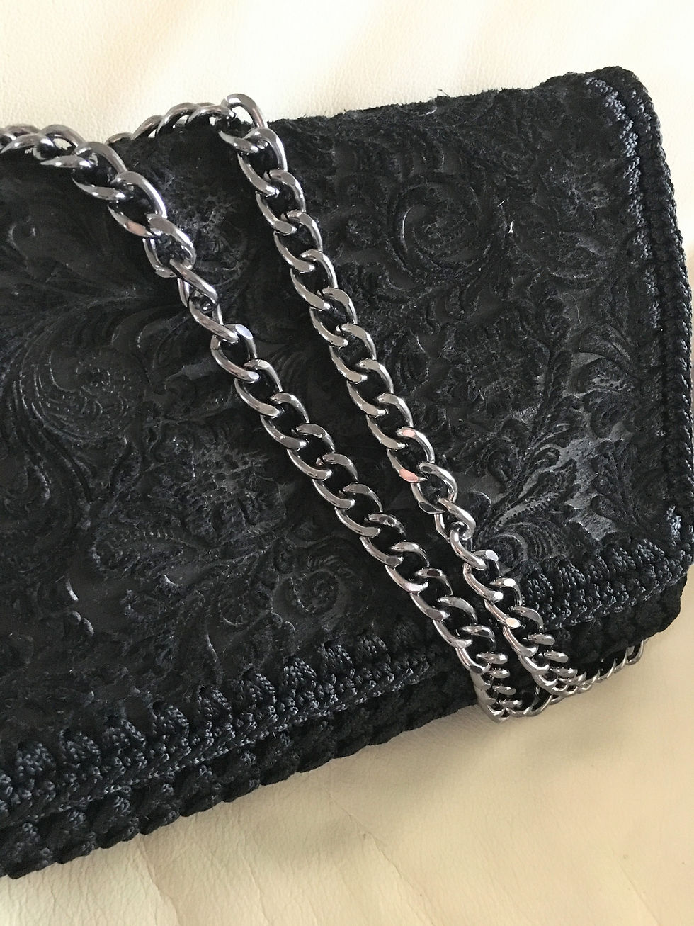 Miniature : Hand Woven Leather Crochet Bag - ATALANTA