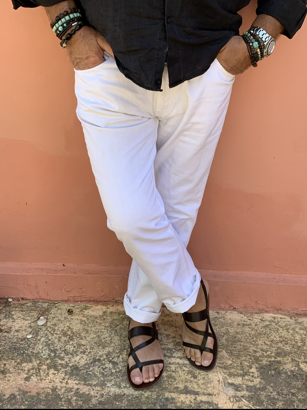 Thumbnail: Unisex Greek Leather sandals  "PLATO"