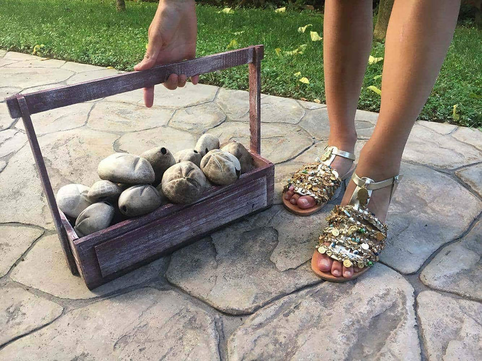 Miniatura: "CHARISMA" Gold Sandals