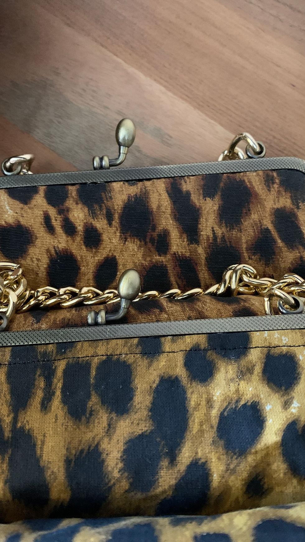 Thumbnail: Raffia Mini Clutch with Gold charms "Fiesta II"