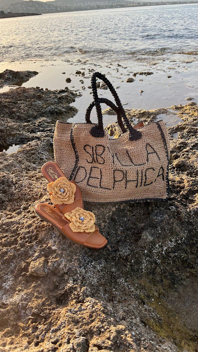 Thumbnail: SIBYLLA - Straw Natural Crochet Tote Bag