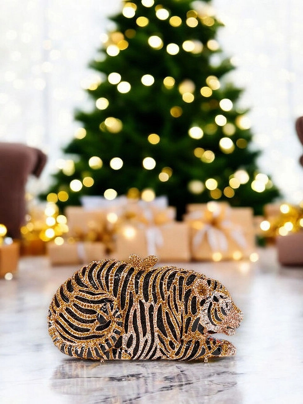 Thumbnail: Swarovski Crystals Clutch - "Shere Khan"