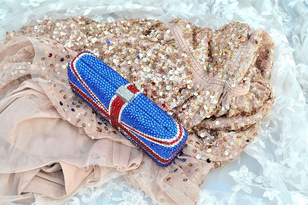 Thumbnail: Swarovski Crystals British Flag clutch - "Royal Affair"