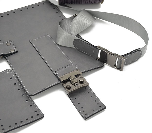 Miniature : Handwoven Crochet & Leather mini waist bag - MELITI