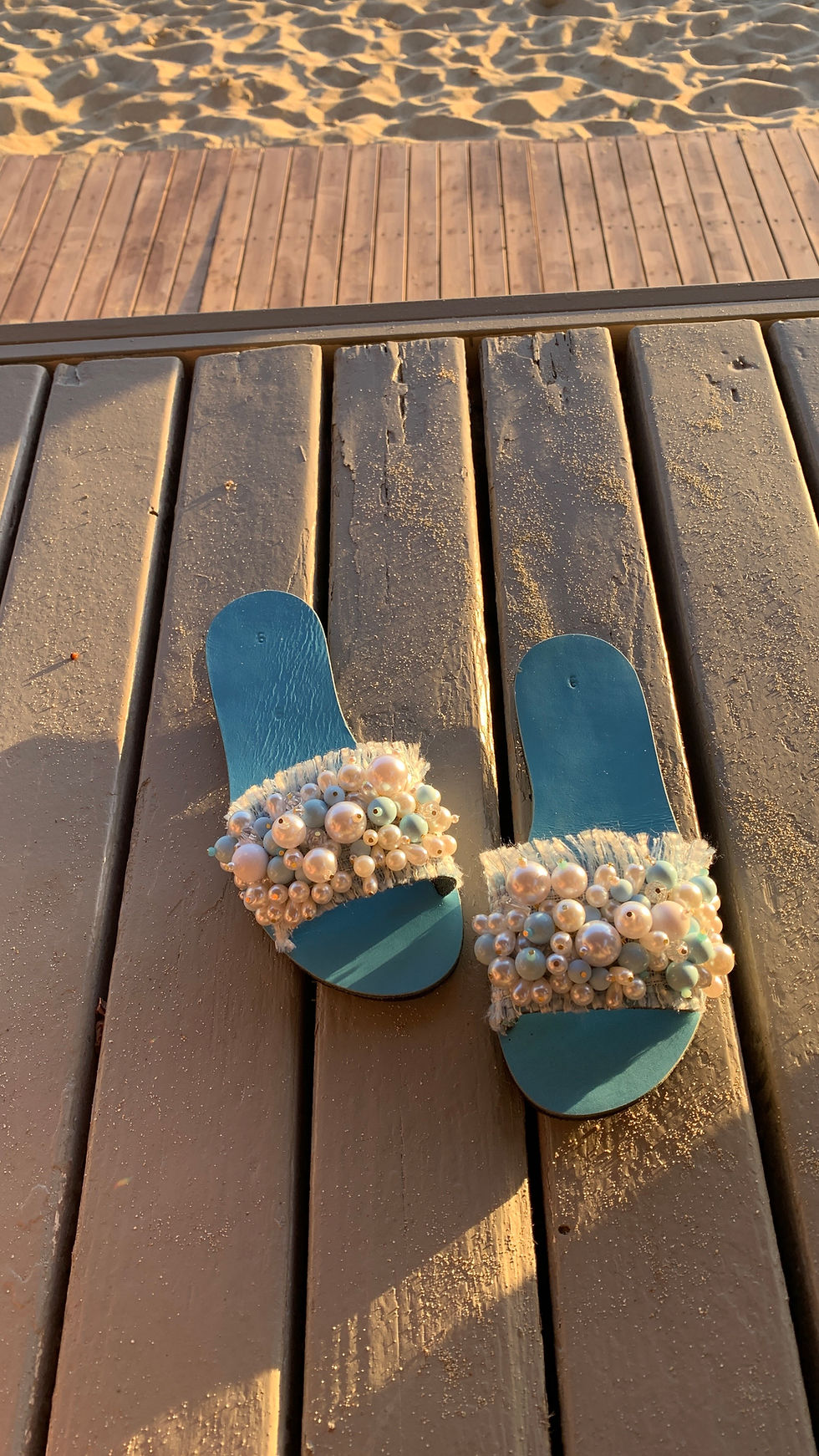 Miniature : "MARE" TURQUOISE SANDALS