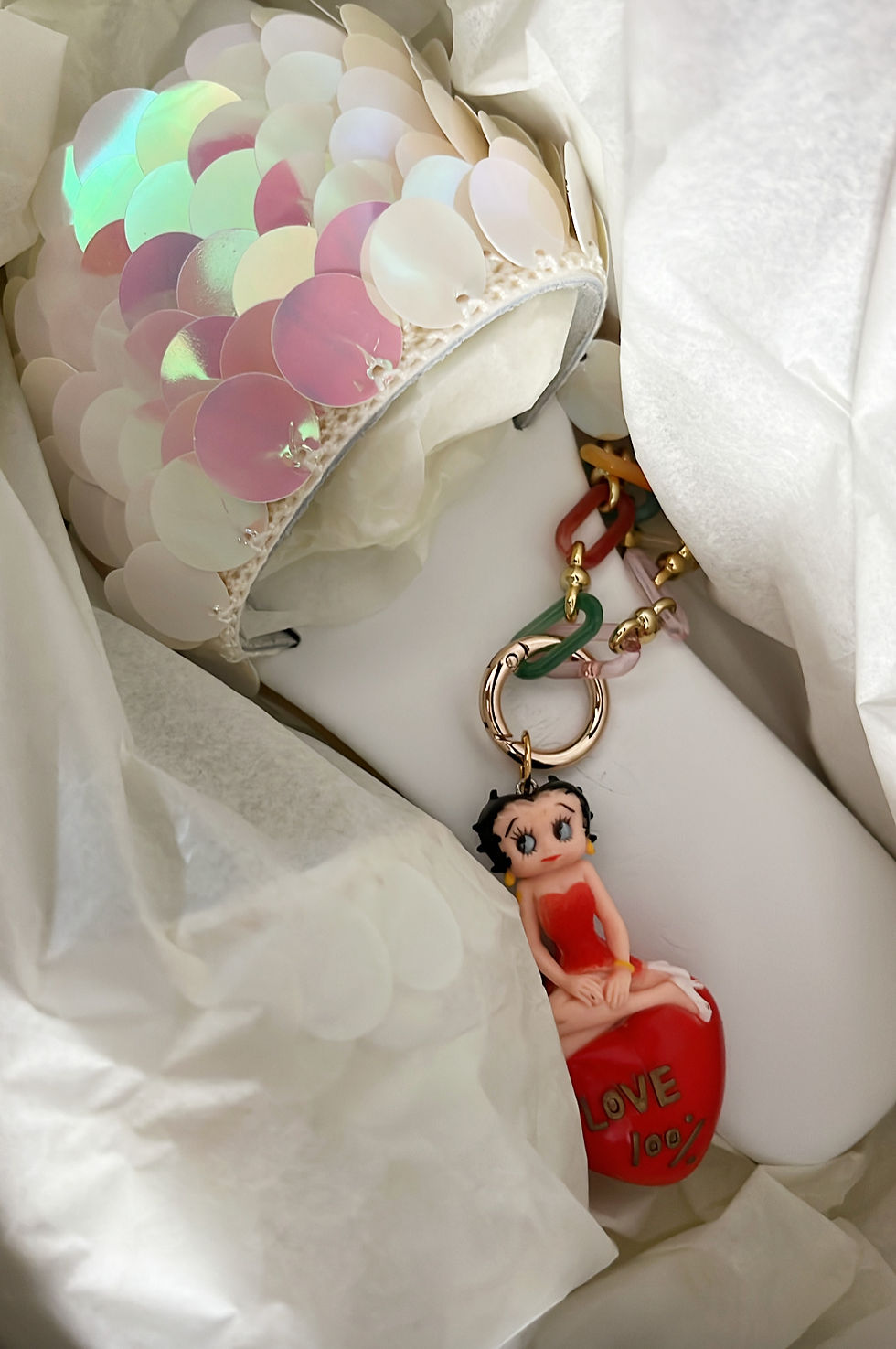 Thumbnail: Betty Boop Love 100%- Bag/Keys Charm