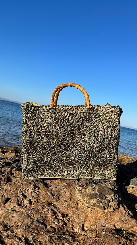 Miniatura: Positano - Green Crochet Tote Beach  Bag