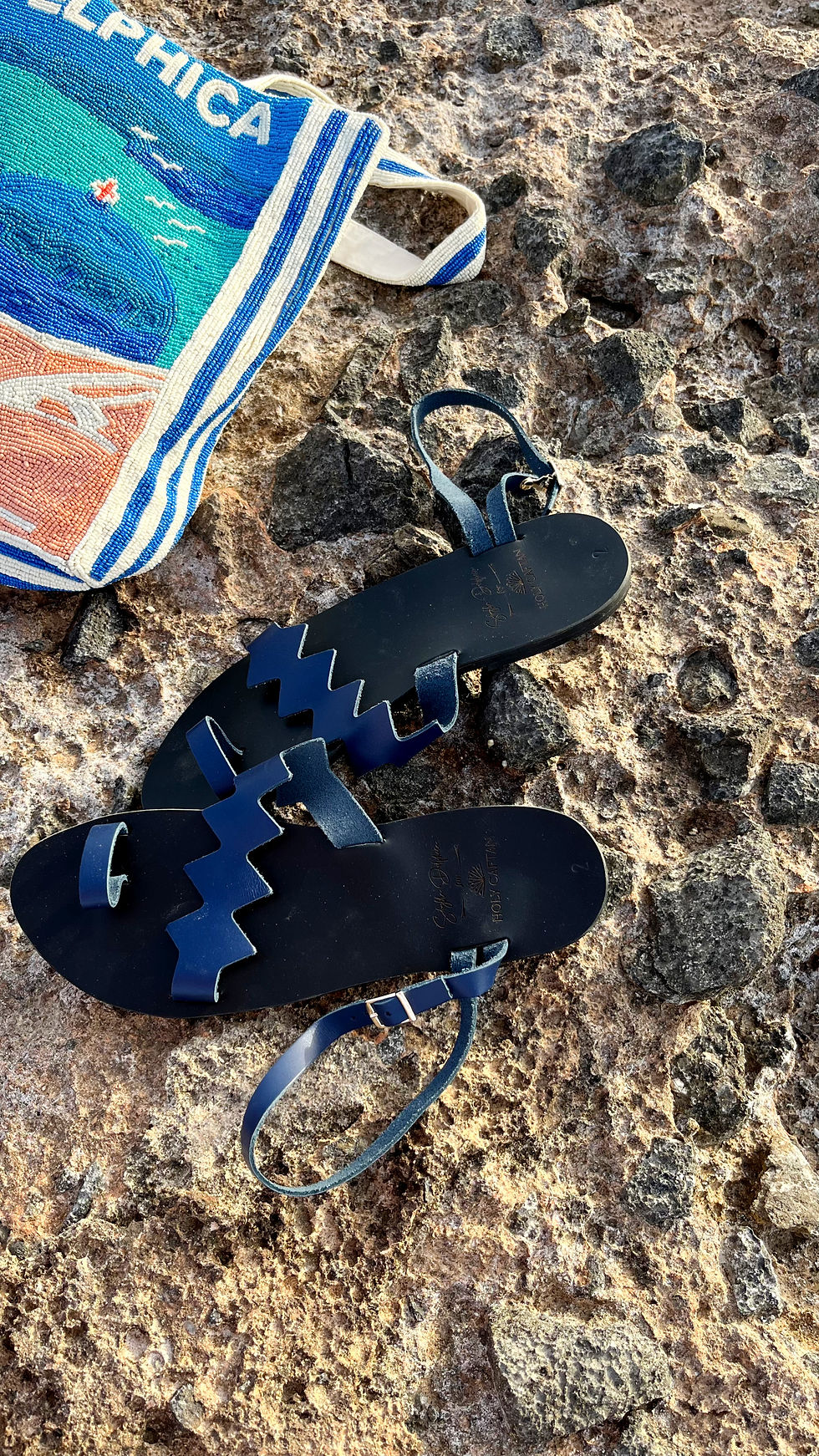 Thumbnail: Thalia Blue - Sling back Sandals