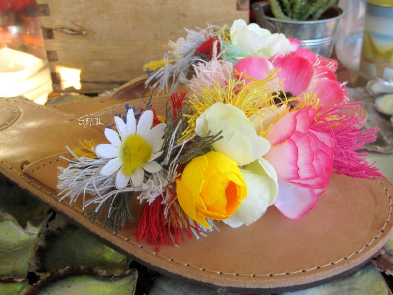 Miniatura: LILY -Greek Leather sandals - Blossom