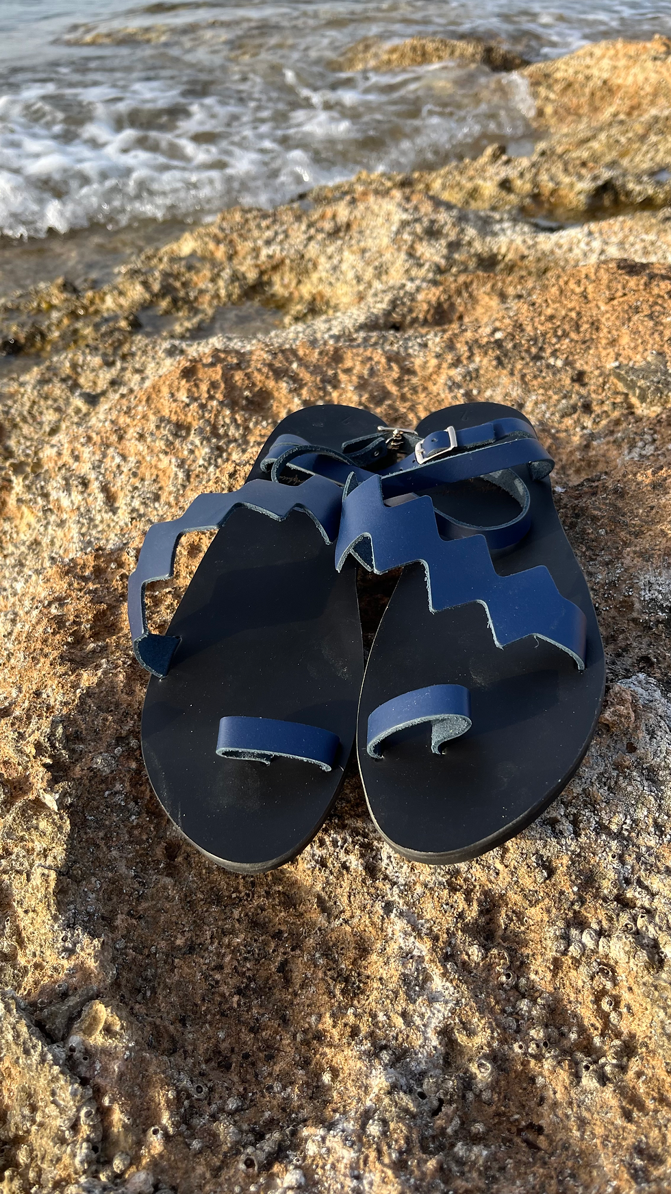 Thumbnail: Thalia Blue - Sling back Sandals