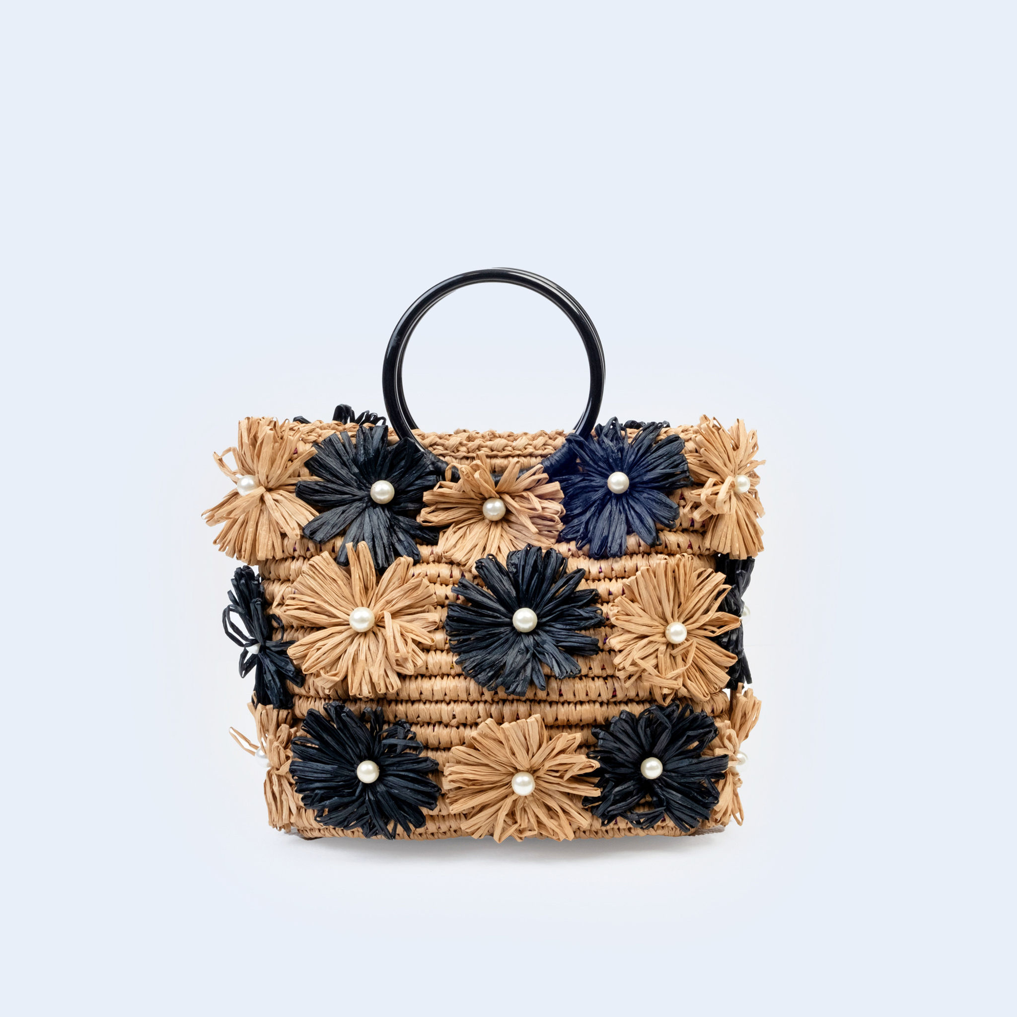 AMALFI  - Raffia Natural Crochet Tote Bag