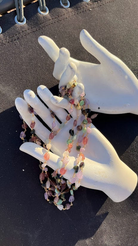 Thumbnail: Long lariat necklace  "Persefoni"