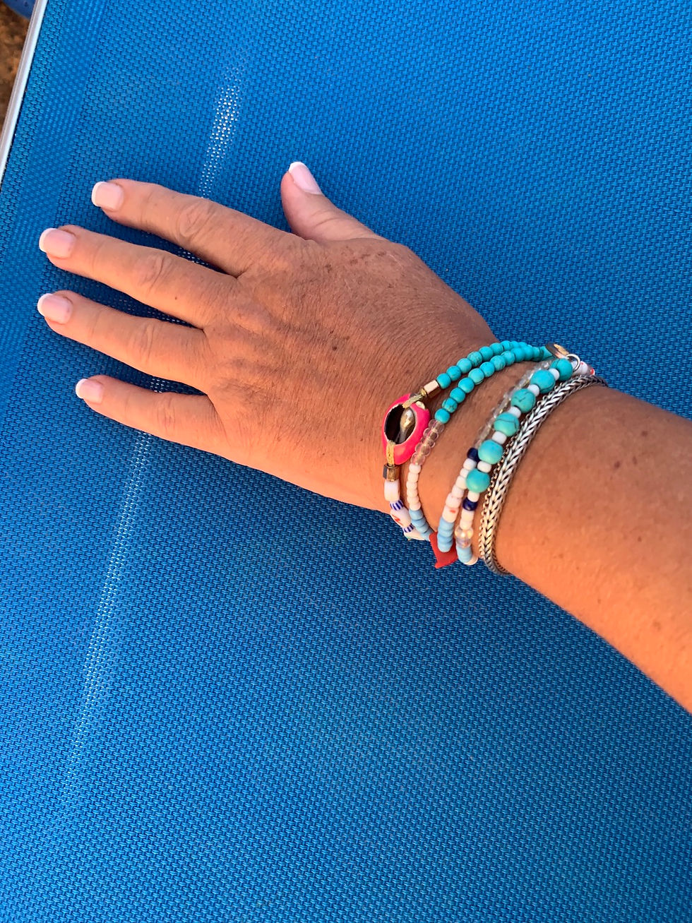 Thumbnail: Beaded long necklace - Summer Lovers