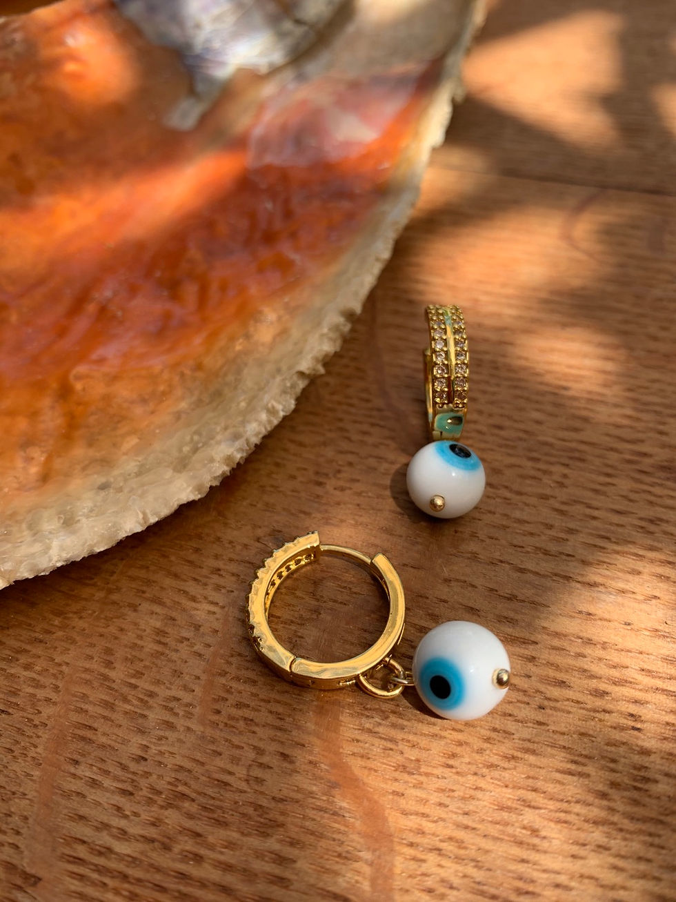 Miniature : Cubic Zirconia Gold plated earrings “MATI”