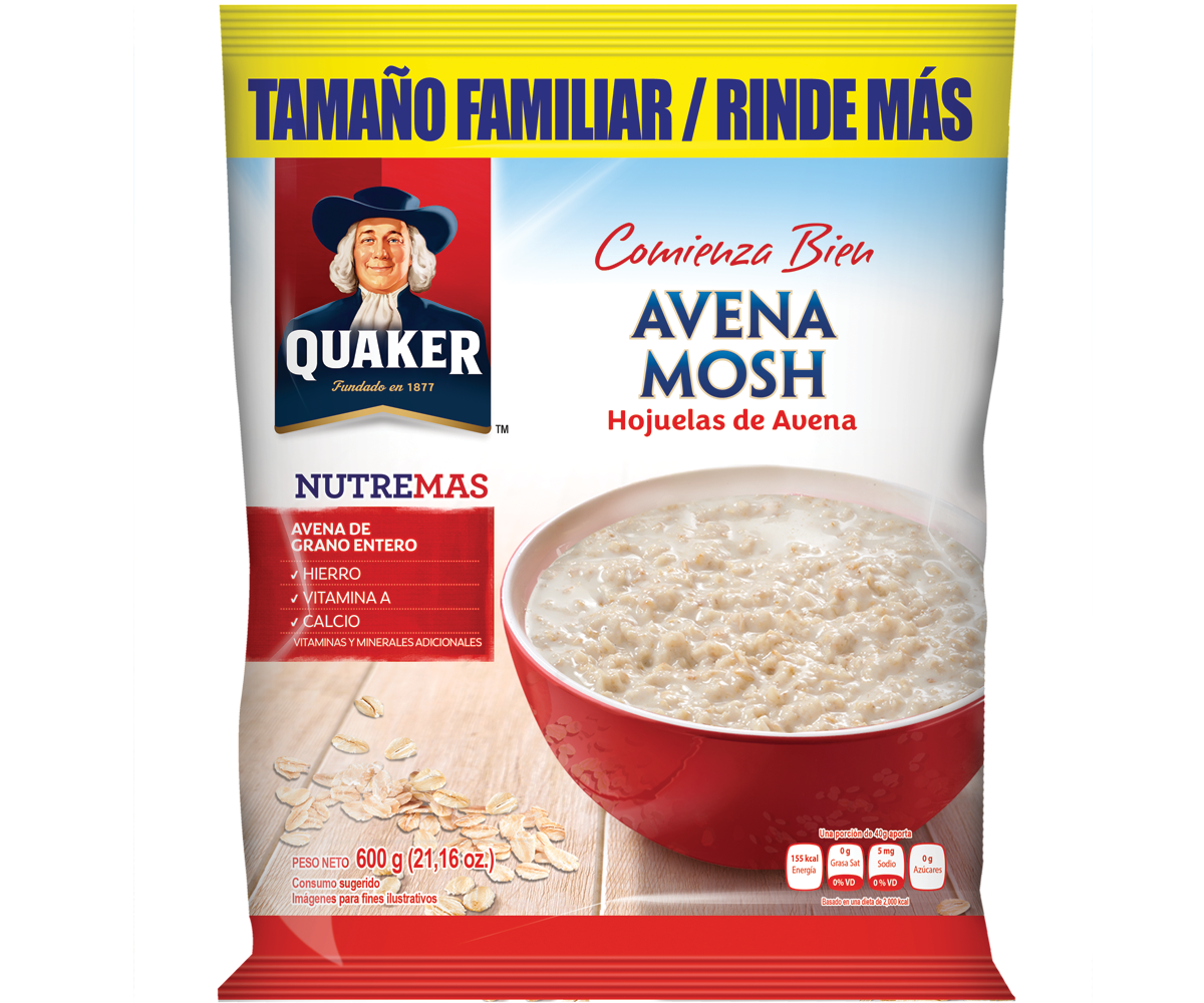 AVENA QUAKER EN HOJUELAS 600G