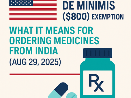 U.S. Ends De Minimis