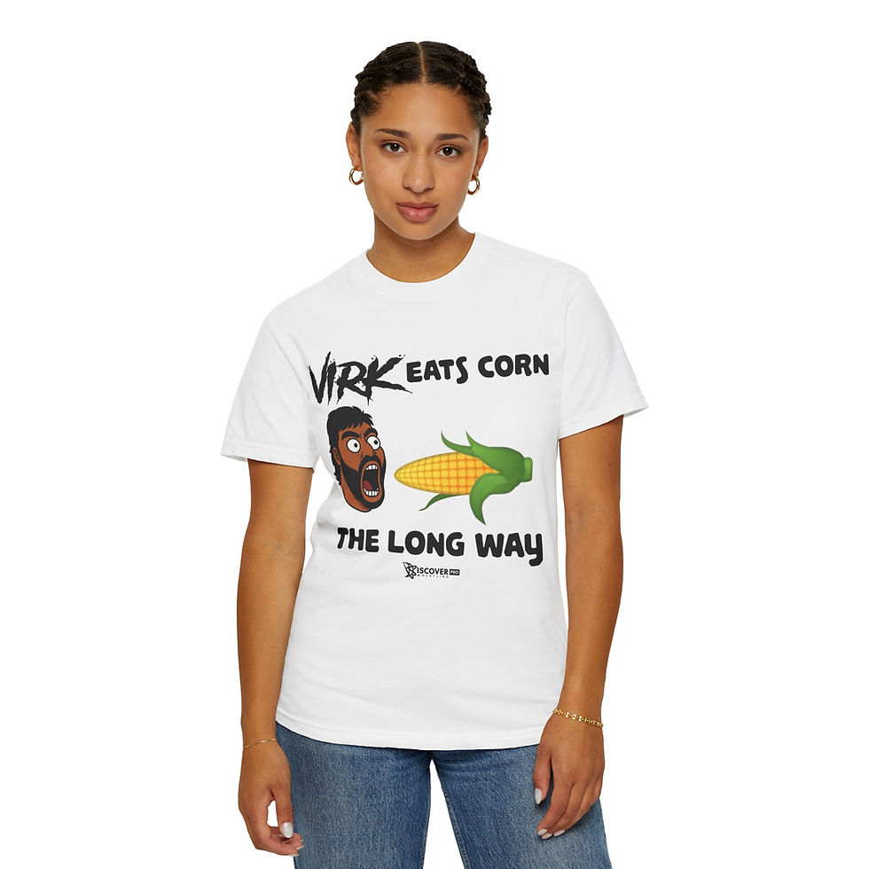 Thumbnail: Virk Eats Corn The Long Way t-shirt
