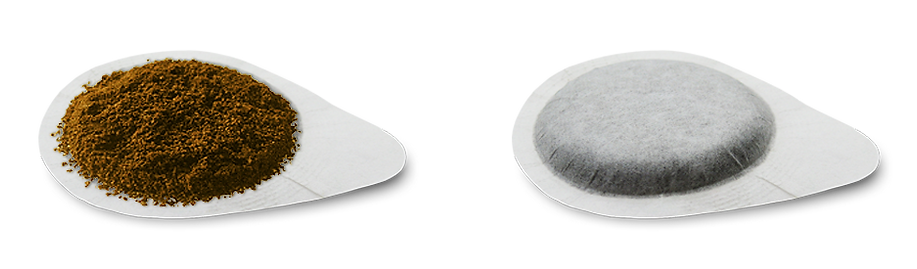 44mm E.S.E. paper pod used in an espresso machine