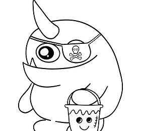 My Monster Coloring Book Page