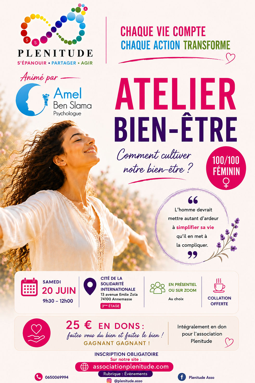 Atelier Bien Etre - Comment cultiver notre bien être?