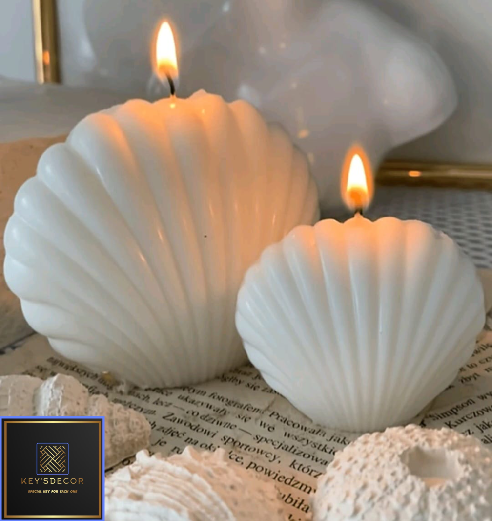 מתנות נרות ריחניים מעוצבות עבודת יד
נר סויה טבעי צדפה