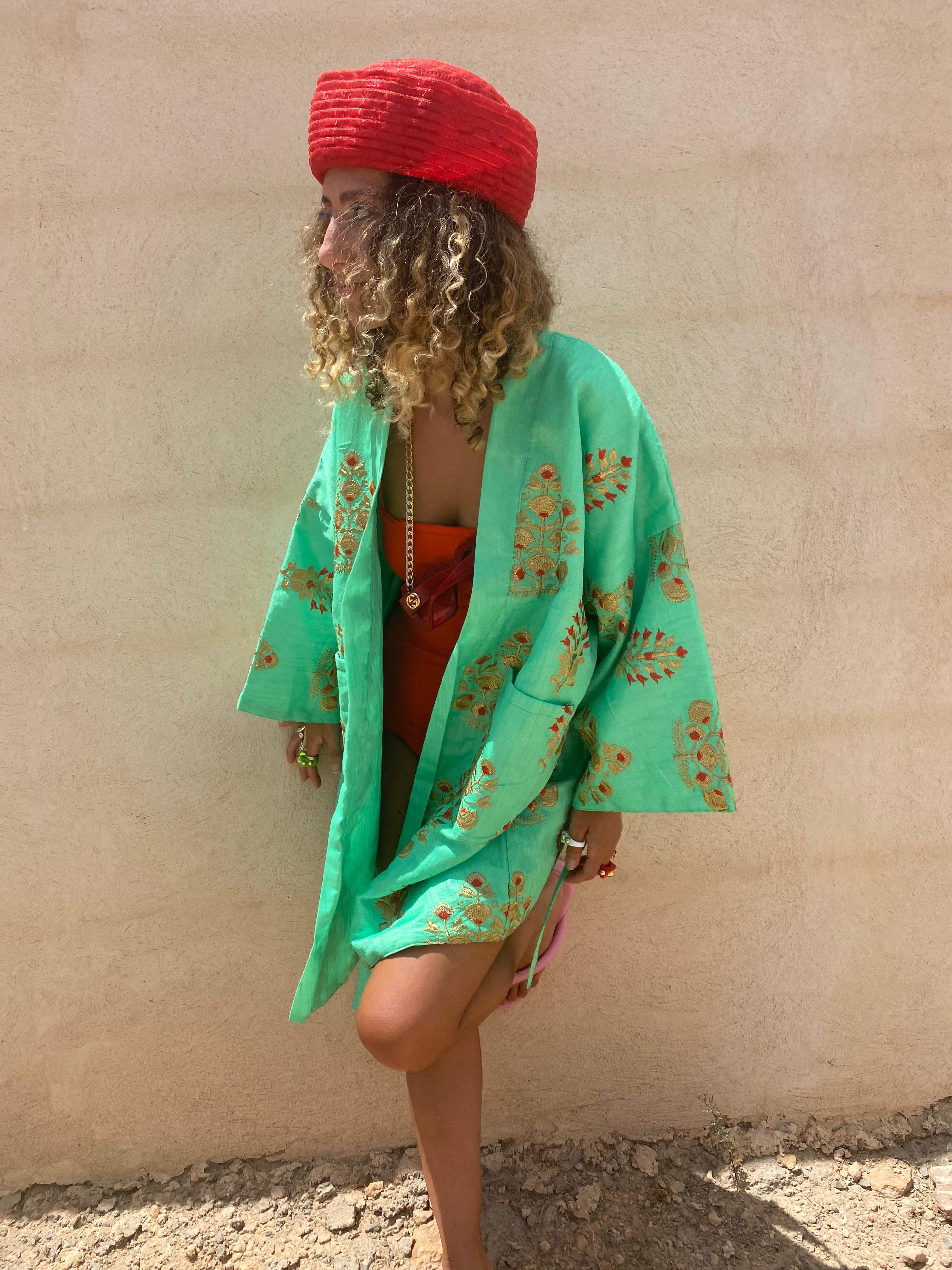 HIYASU KIMONO MINI GREEN