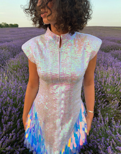 Lavender Disuko Dress | heyami