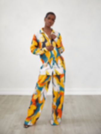 Lava Print Linen Shirt