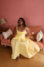 Thumbnail: Yellow Drop Waist Dress