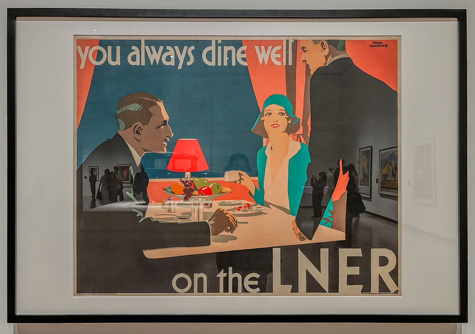 © Frank Newbould, You Always Dine Well on the LNER (1930), lithograph on paper.
