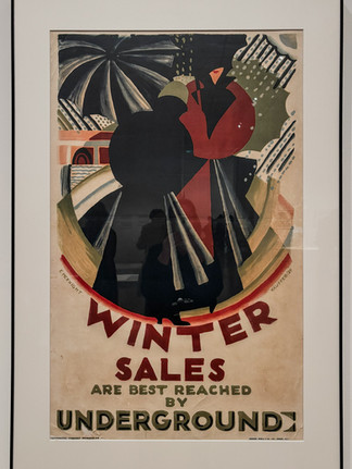 © Edward McKnight Kauffer, Winter Sales Are Best Reached by Underground (1924), lithograph on paper.