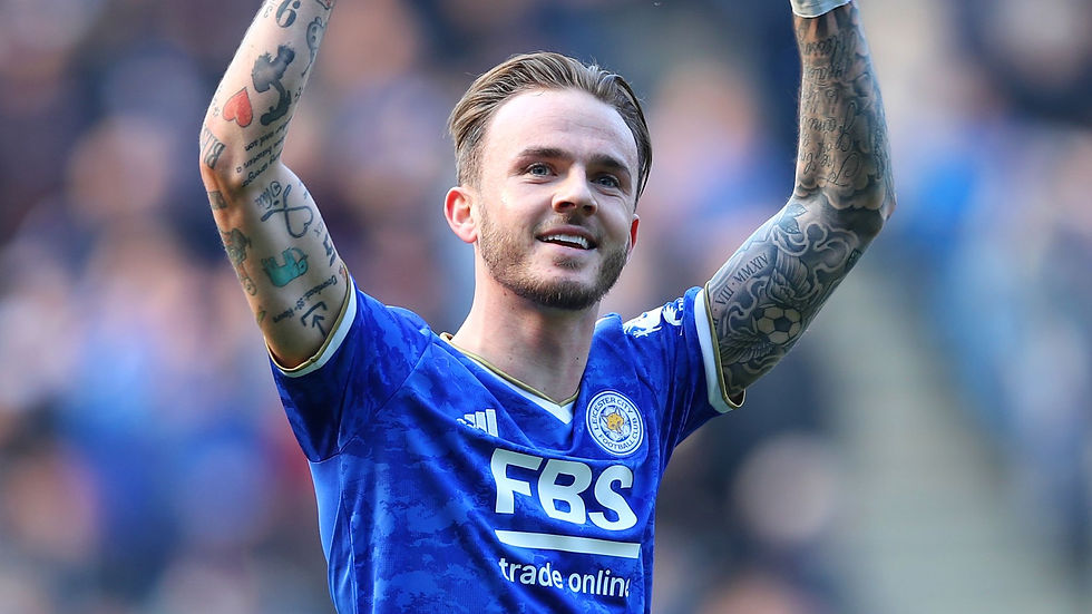 James Maddison celebrating