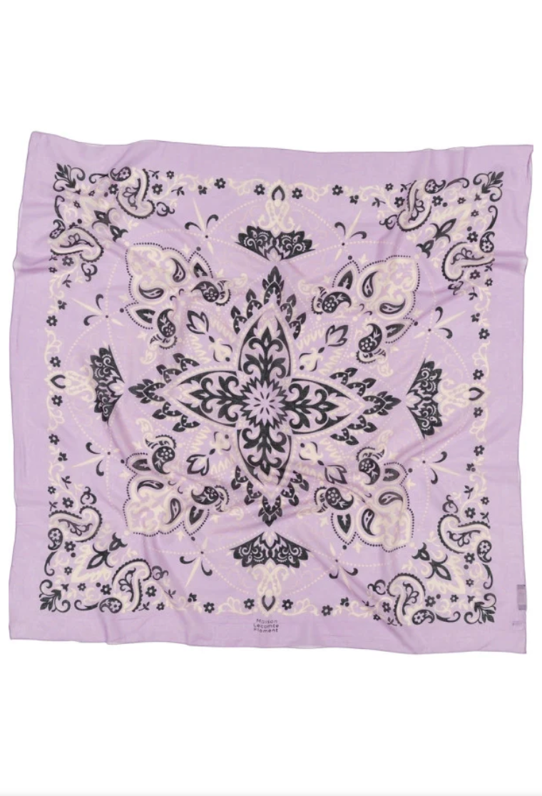 Miniature : Foulard Bandana Lilas