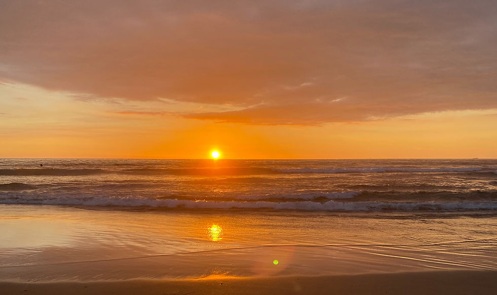 marine layer sunset