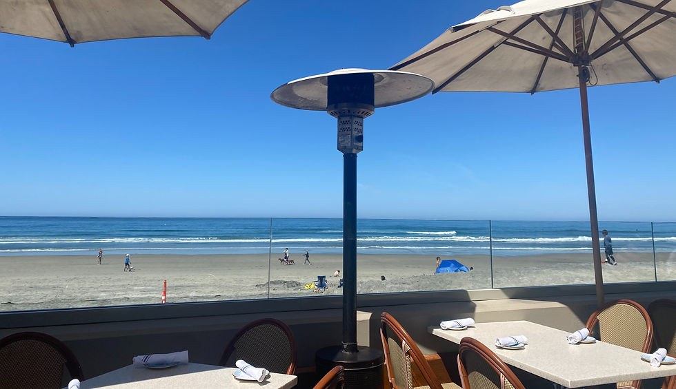 poseidon del mar beachfront dining