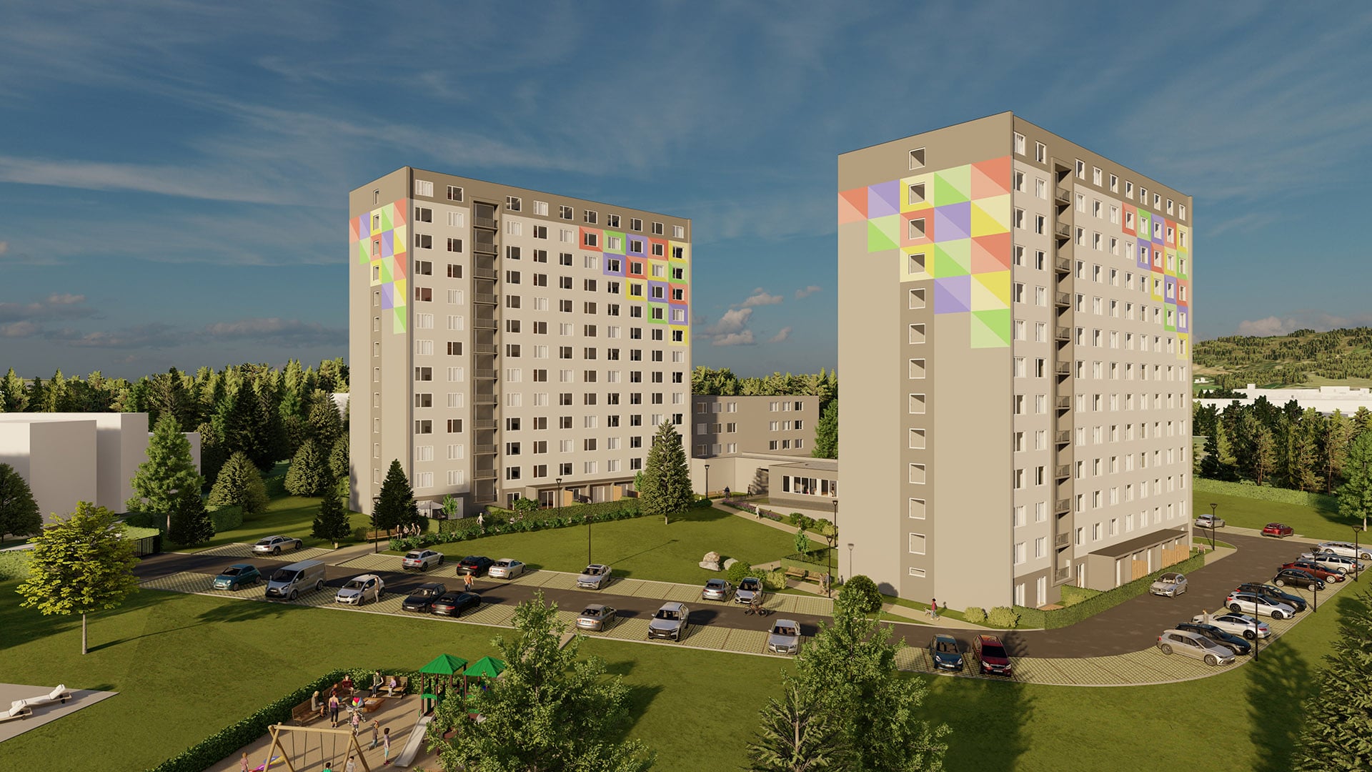 Ústí Towers, 2+kk, 41.7m2