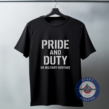 Pride and Duty UK Military Heritage Amazon T-Shirt
