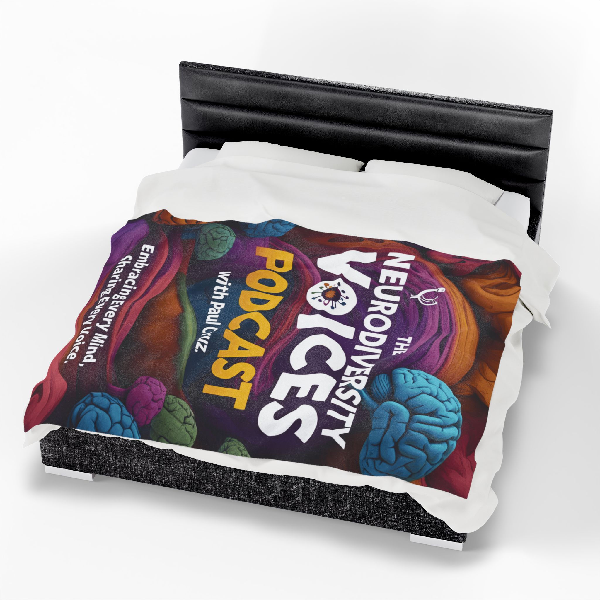 The Neurodiversity Voices Podcast Velveteen Plush Blanket