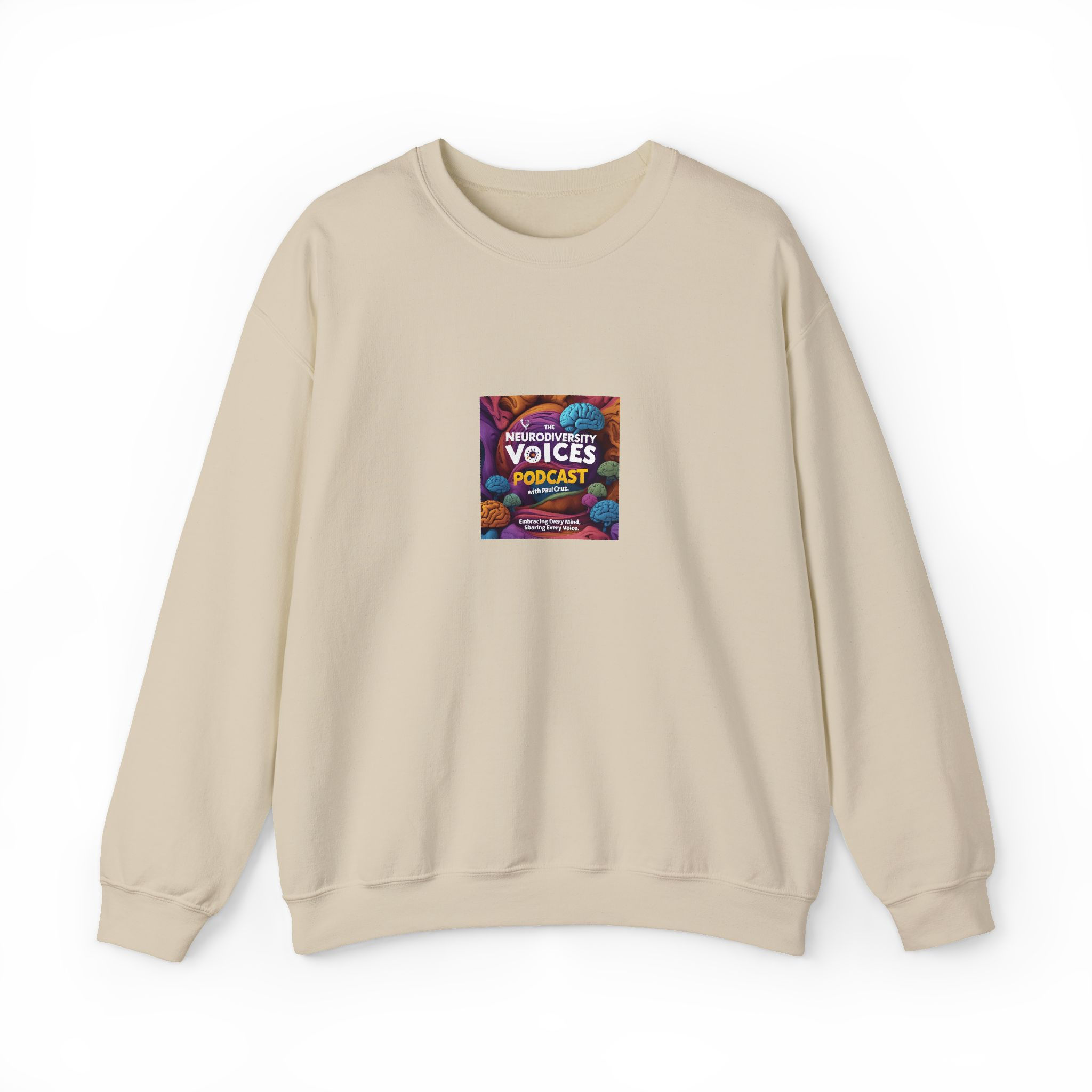 The Neurodiversity Voices Podcast Crewneck Sweatshirt — Retro Logo Pullover