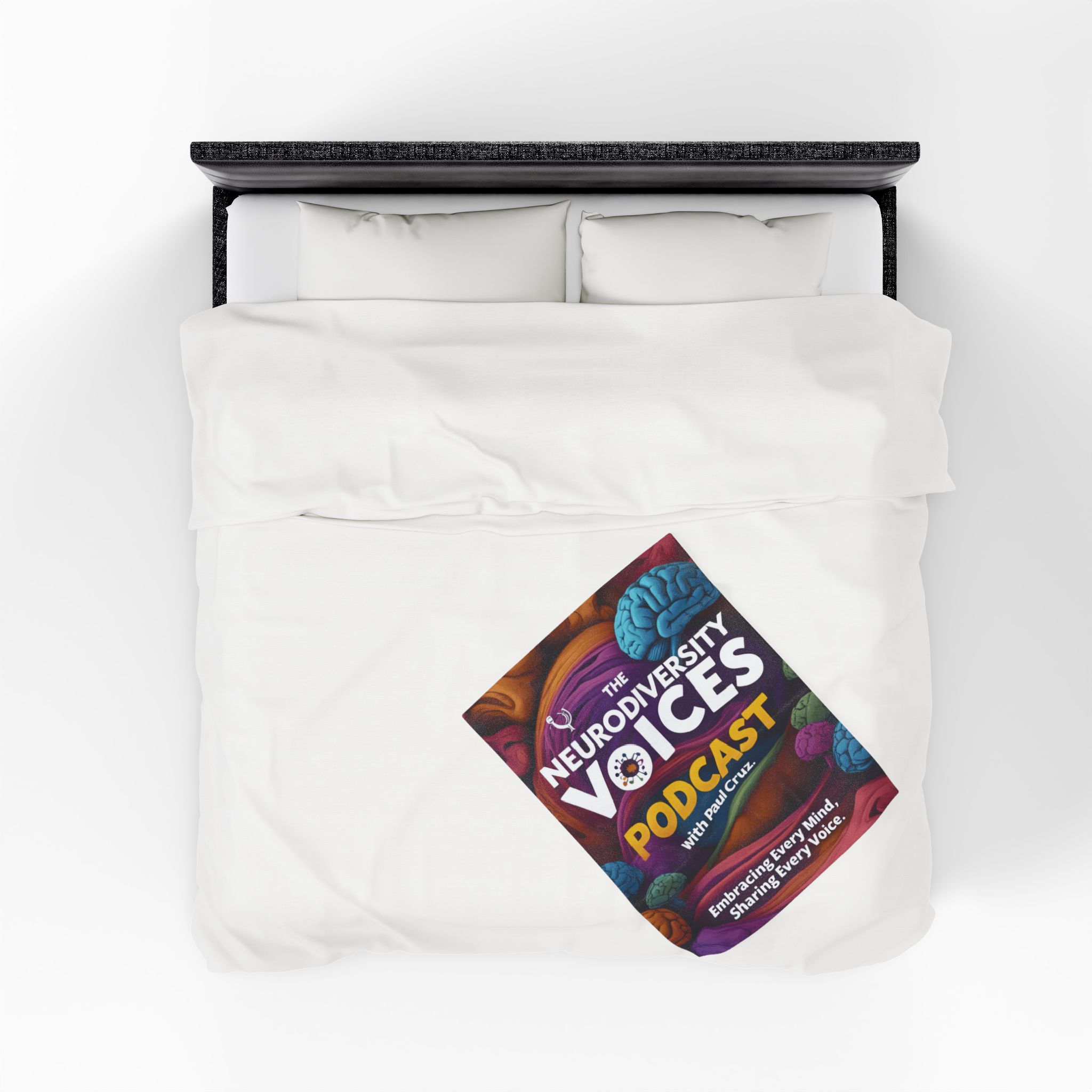 The Neurodiversity Voices Podcast Velveteen Plush Blanket