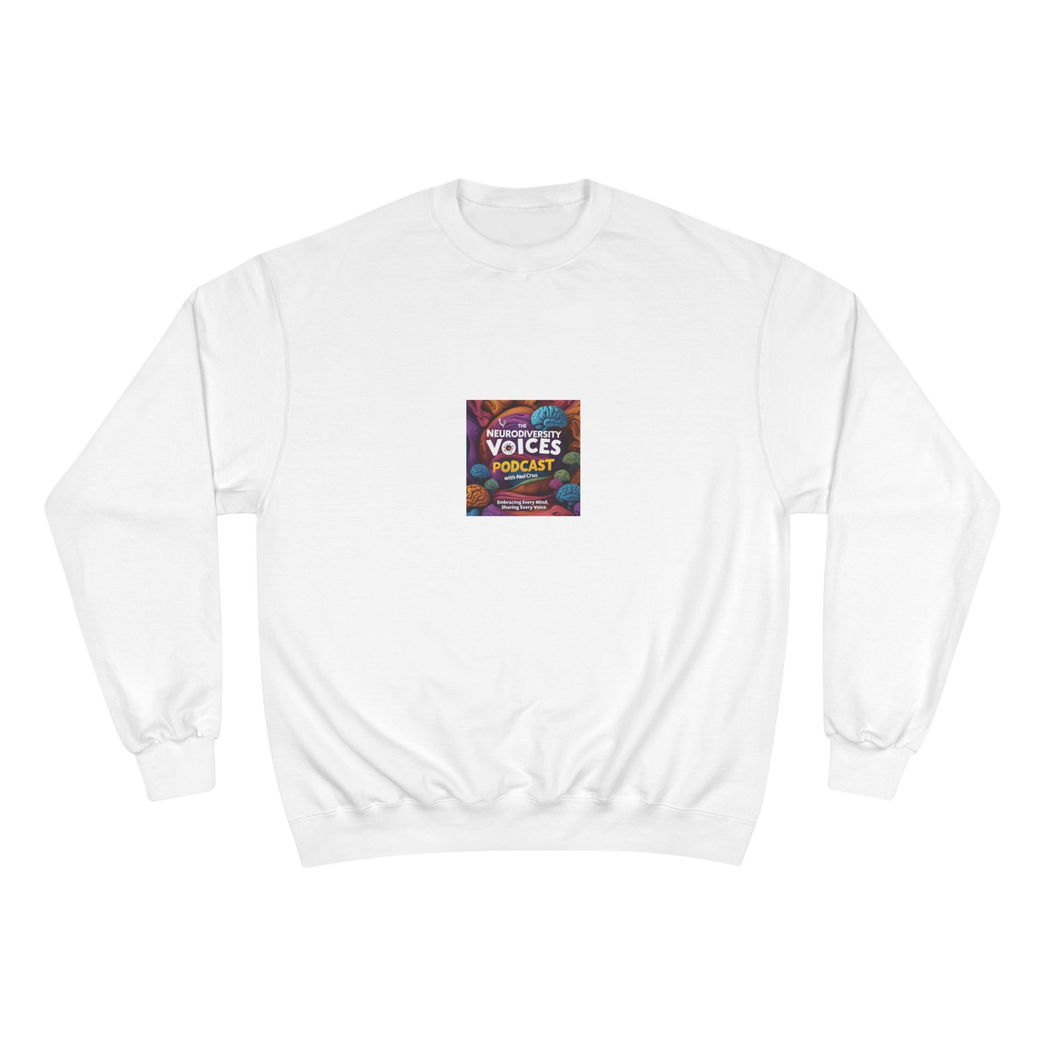 The Neurodiversity Voices Podcast Champion Sweatshirt — Abstract Logo Crewneck