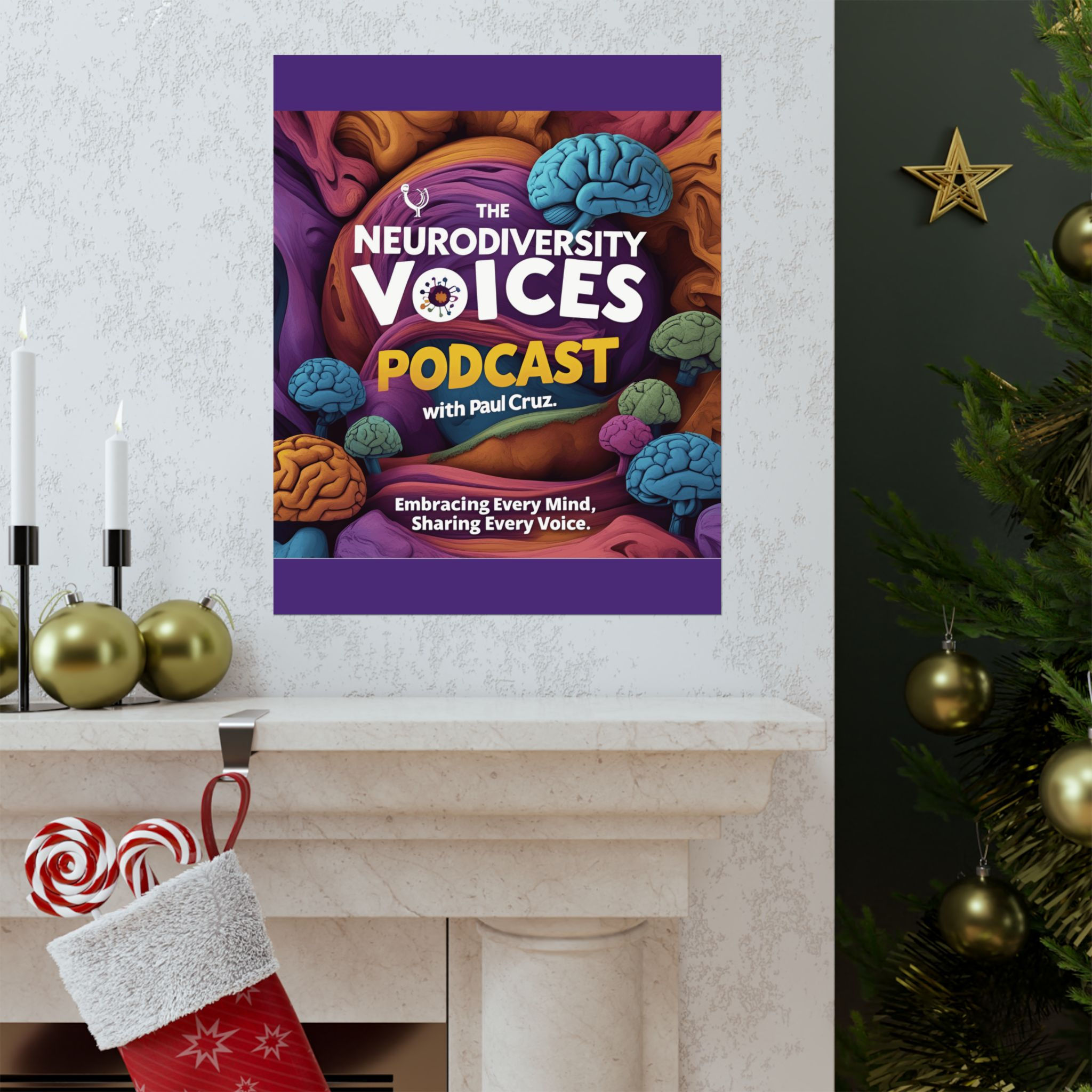 The Neurodiversity Voices Podcast Matte Poster