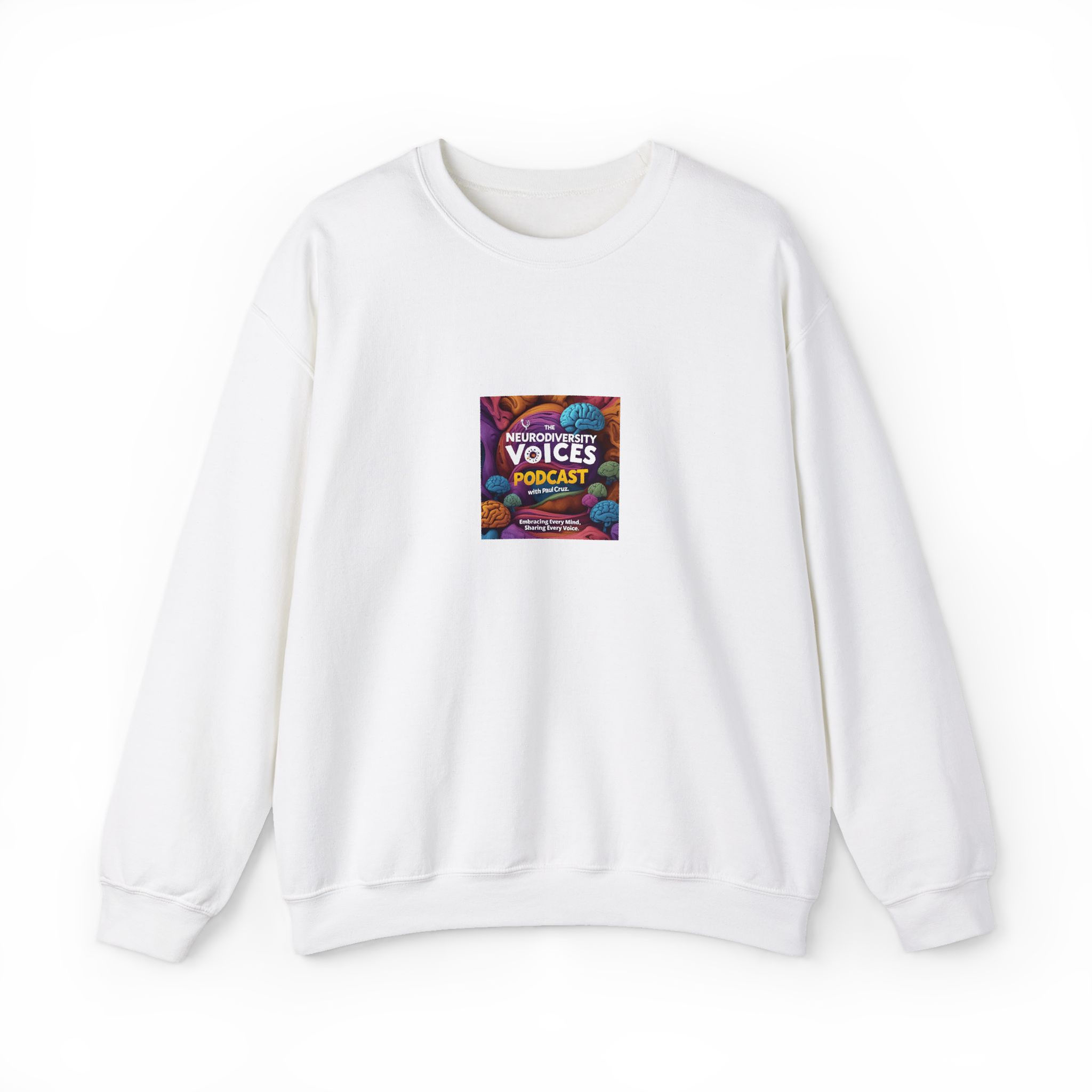 The Neurodiversity Voices Podcast Crewneck Sweatshirt — Retro Logo Pullover
